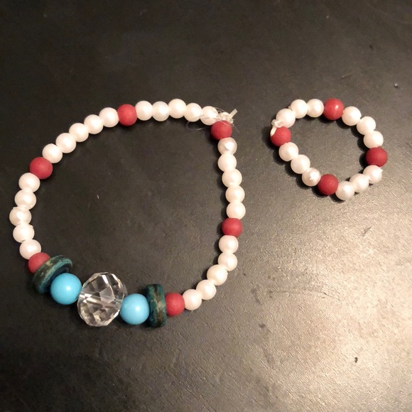 Stretch bracelet and stretchy matching ring - Picture 2 of 4